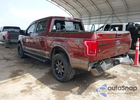 2015 Ford F-150 Lariat z USA, uszkodzony, nr VIN 1FTEW1EG9FKE15735